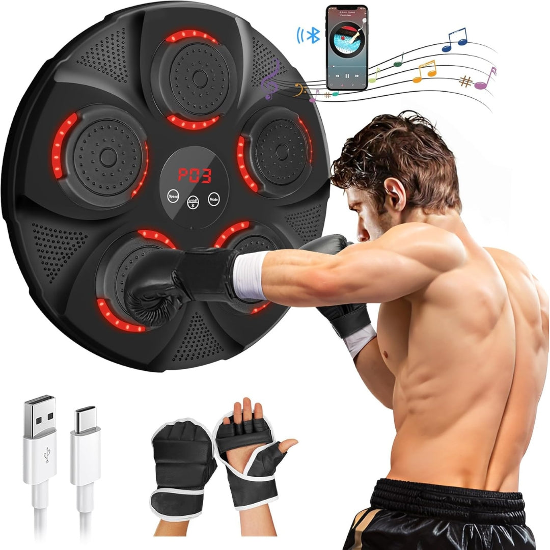 Maquina de Boxeo Bluetooth + guantes